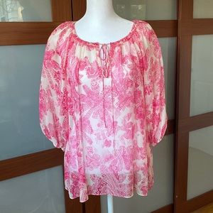 Banana Republic flowey top.